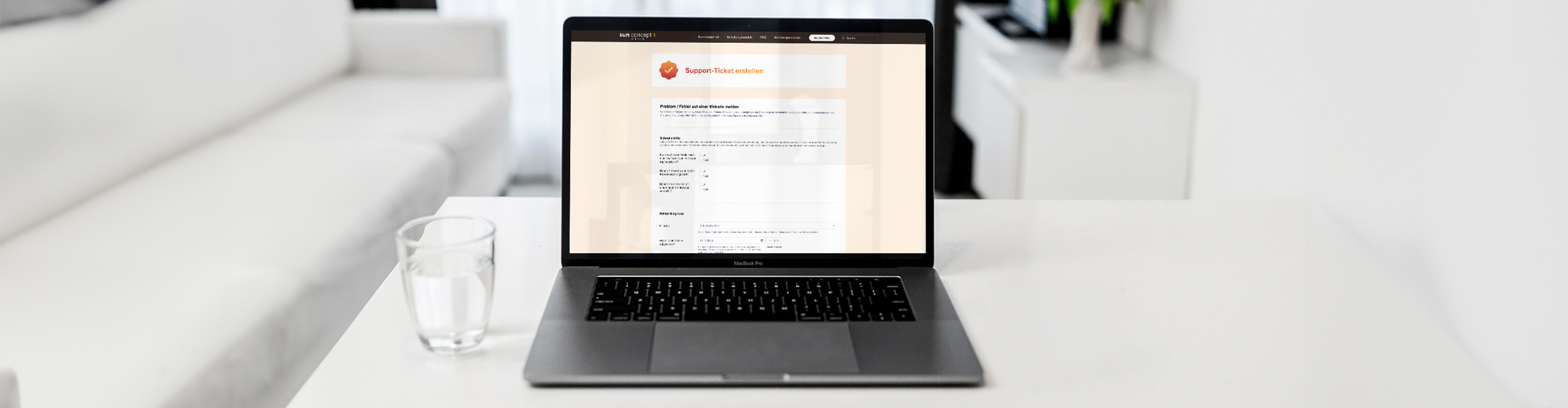 sun concept support-ticket erstellen