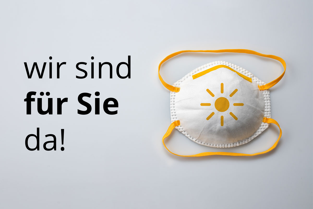 Maske mit sun concept corona