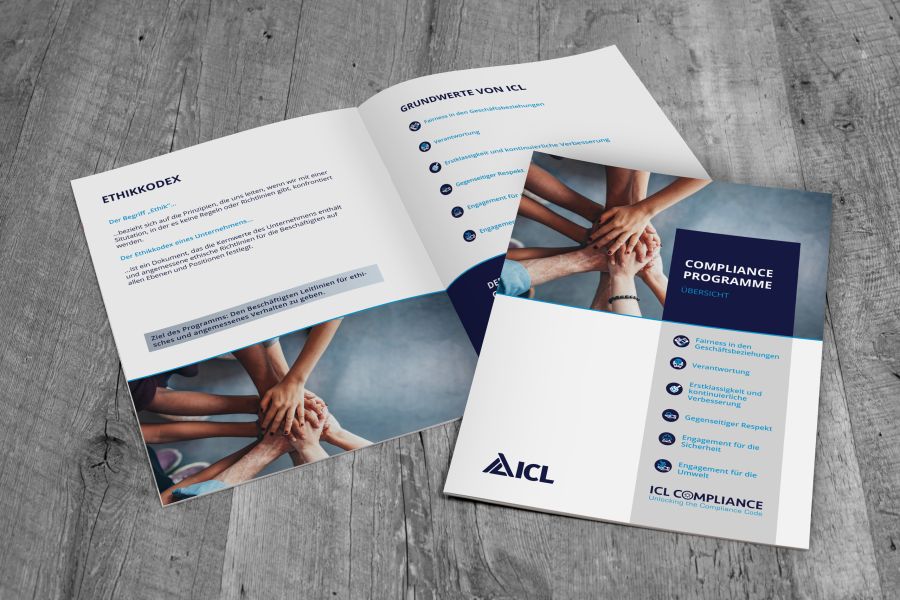 Print für ICL Compliance Broschüre