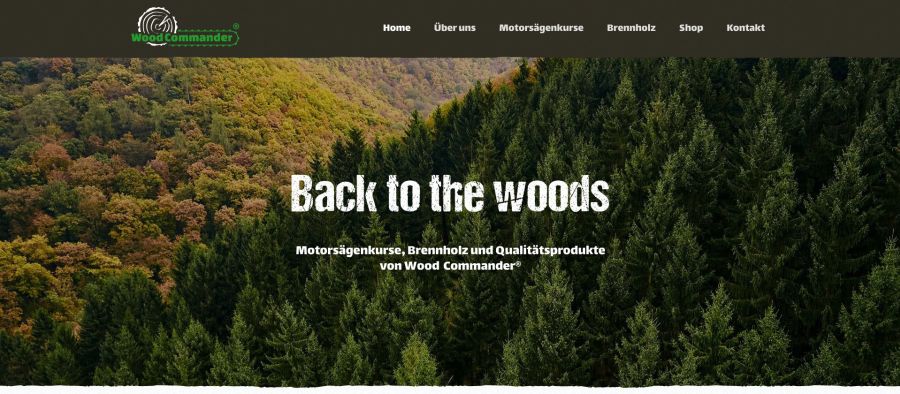 Webseite Wood Commander
