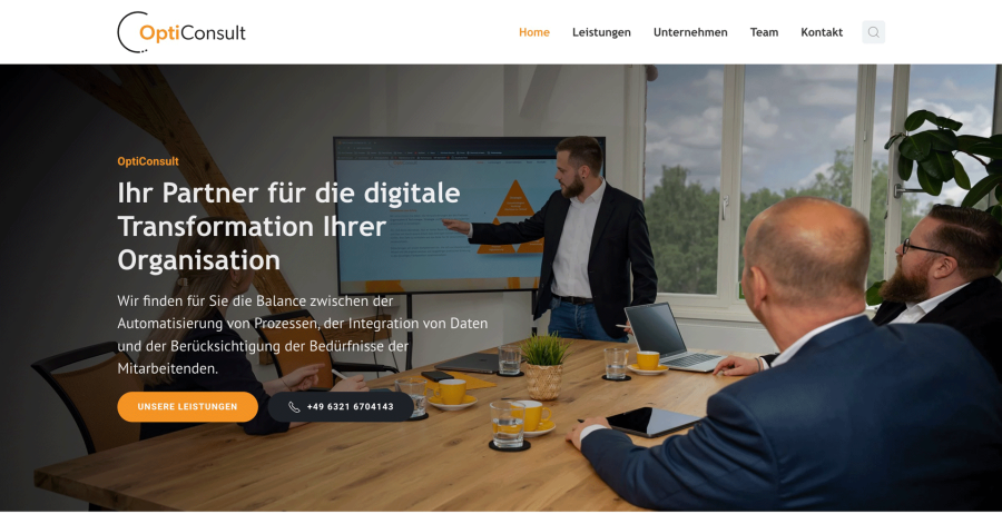 Webseite Opti-Consult