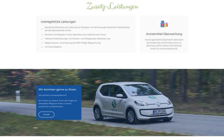 Webseite Pfalz-Pflege – Ihr ambulanter Pflegedienst