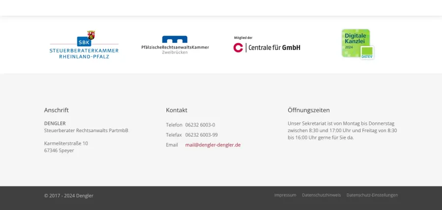 Webseite Dengler & Dengler