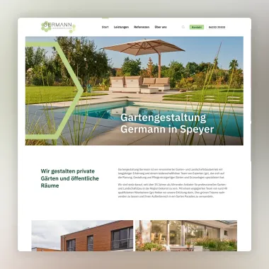 Webseite Gartengestaltung Germann