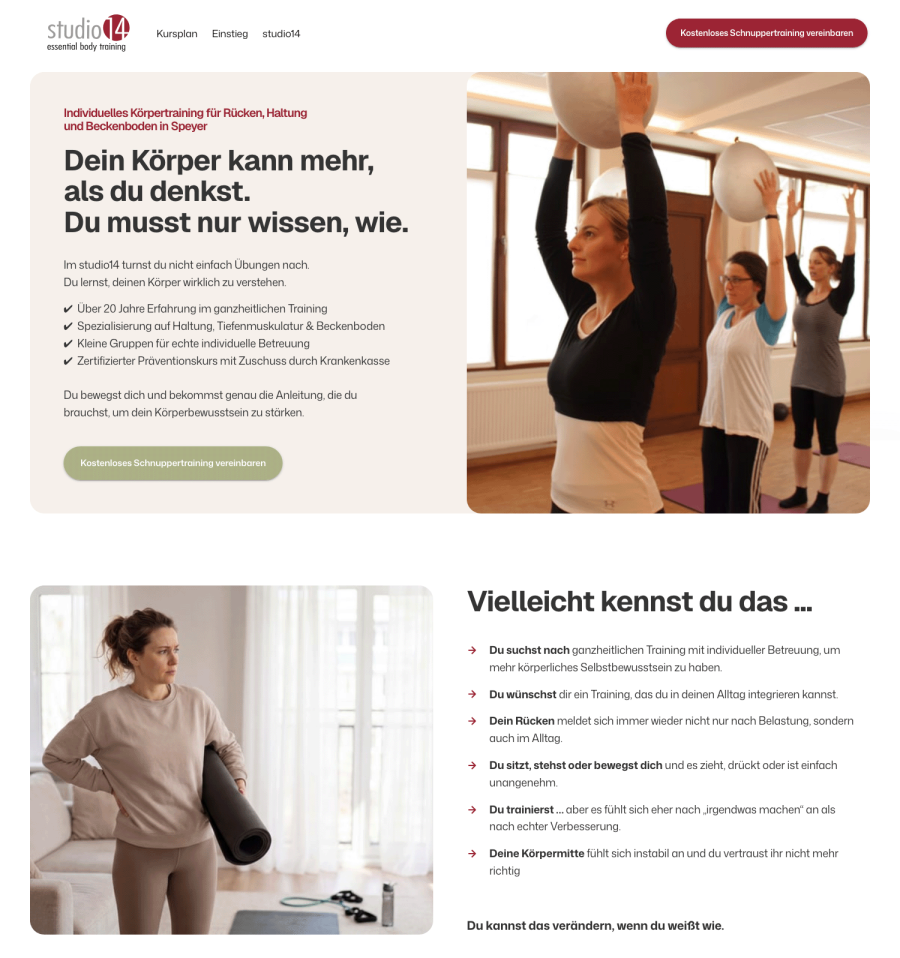 Webseite studio14