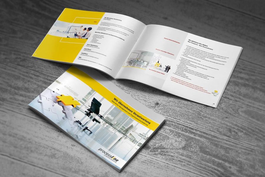 Print für Processline Unternehmensbroschüre