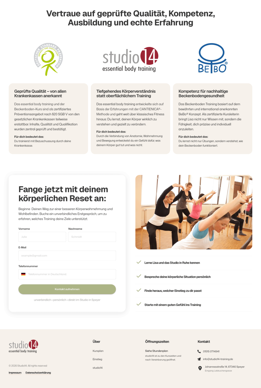Webseite studio14