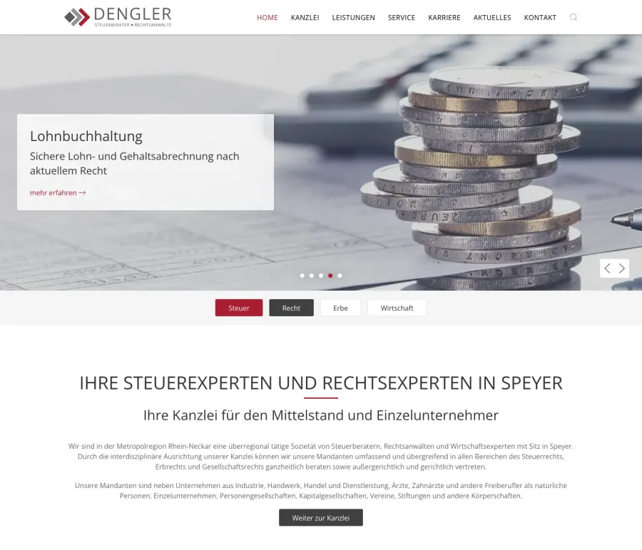 Webseite Dengler & Dengler