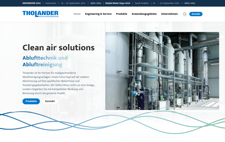 Webseite Tholander