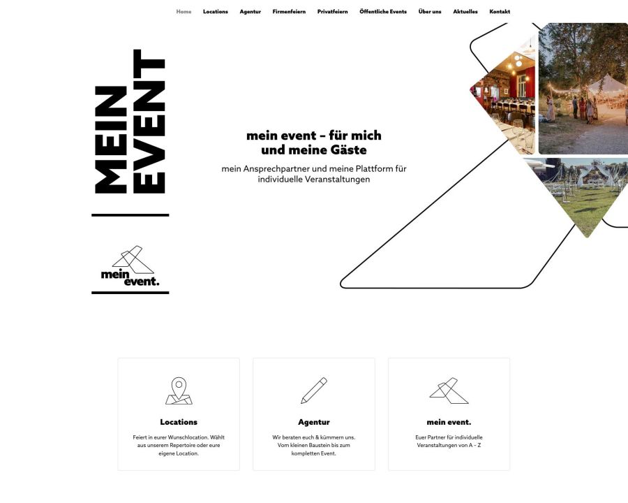 Webseite mein event