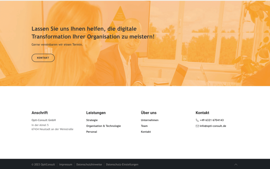 Webseite Opti-Consult