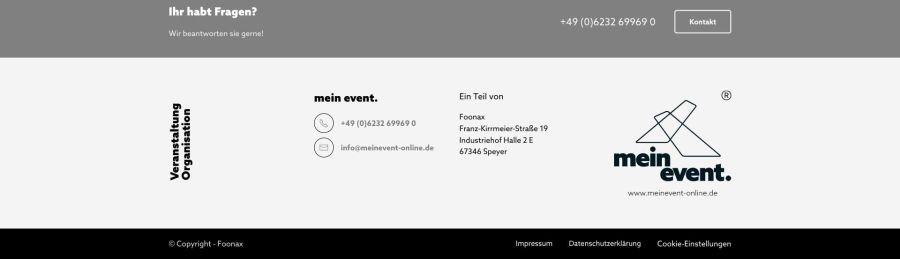 Webseite mein event