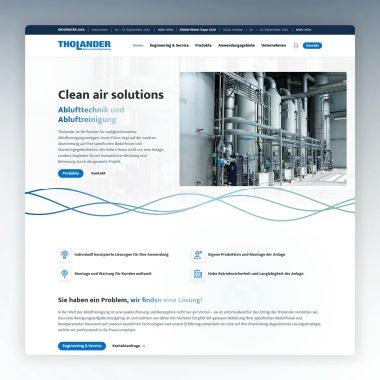 Webseite Tholander