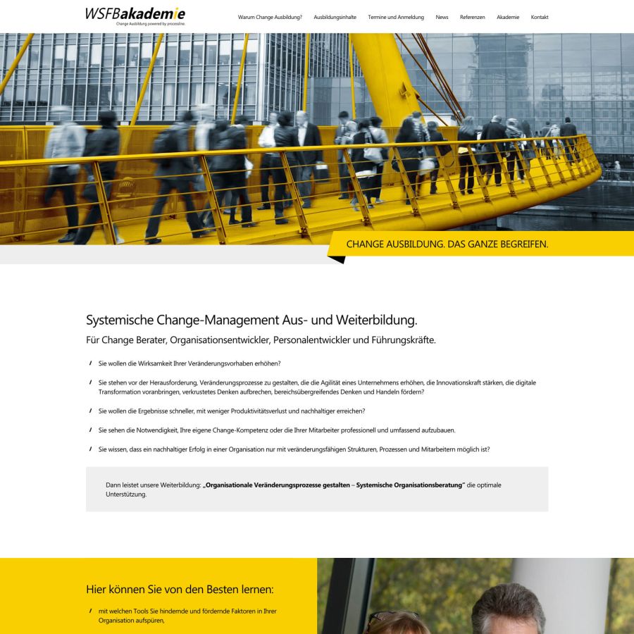 Webseite WSFB Akademie