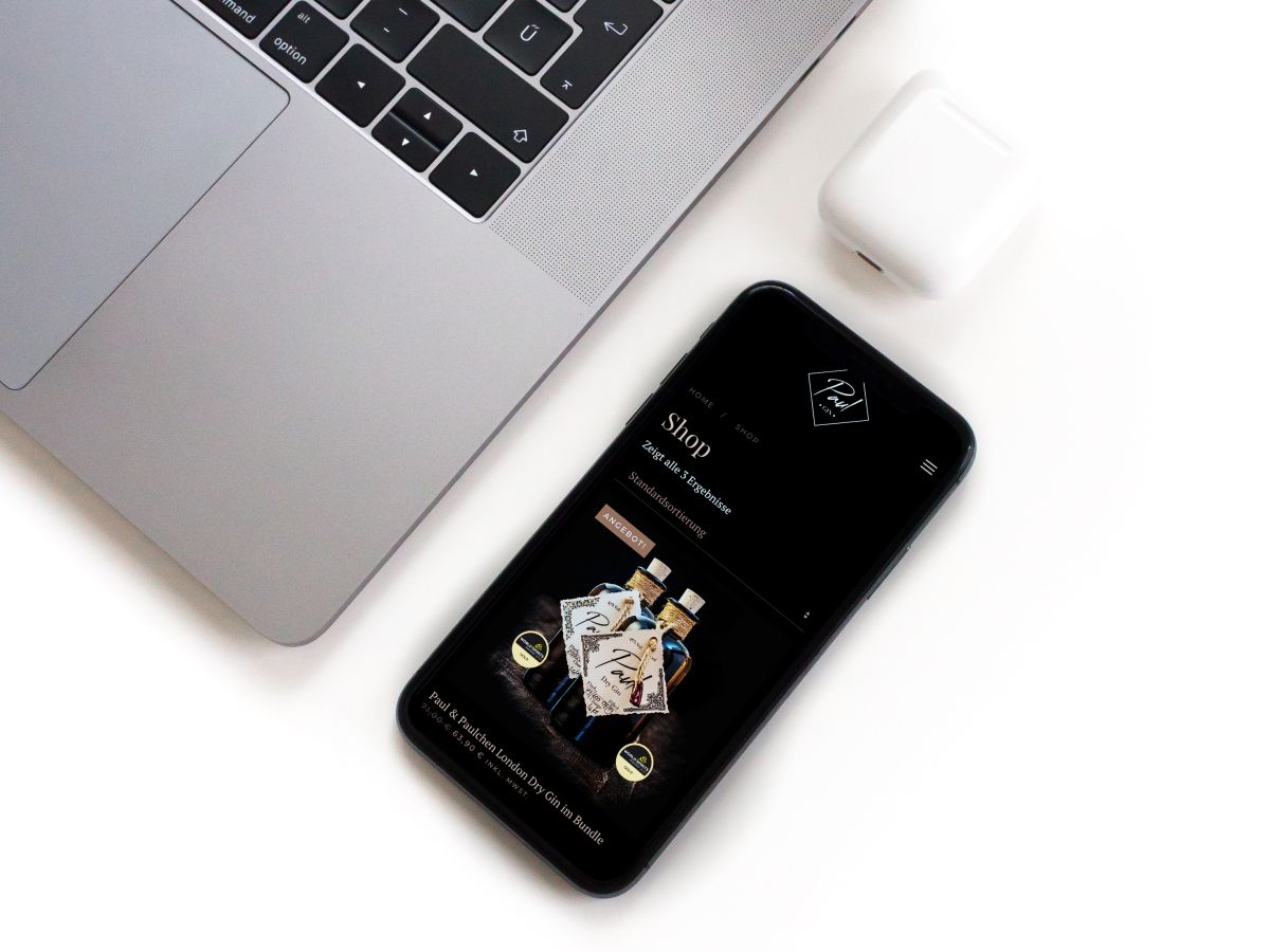 Smartphone Website Pauls Ging responsive
