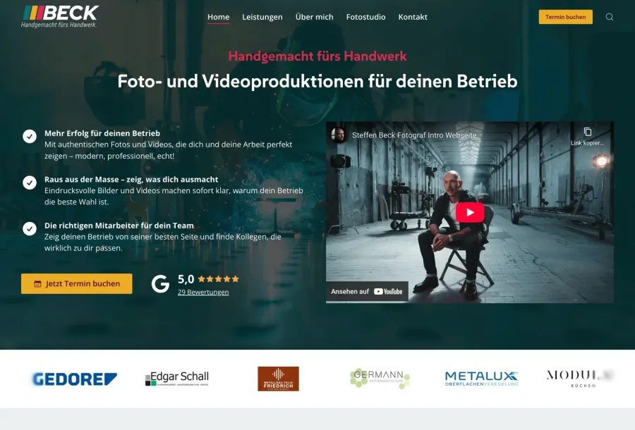 Webseite Steffen Beck