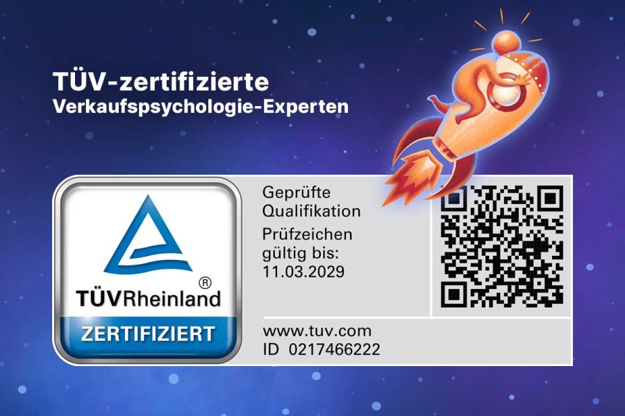 Blog Beitragsbild zu: TÜV-zertifizierte Verkaufspsychologie-Experten: Was das für Ihr Marketing bedeutet