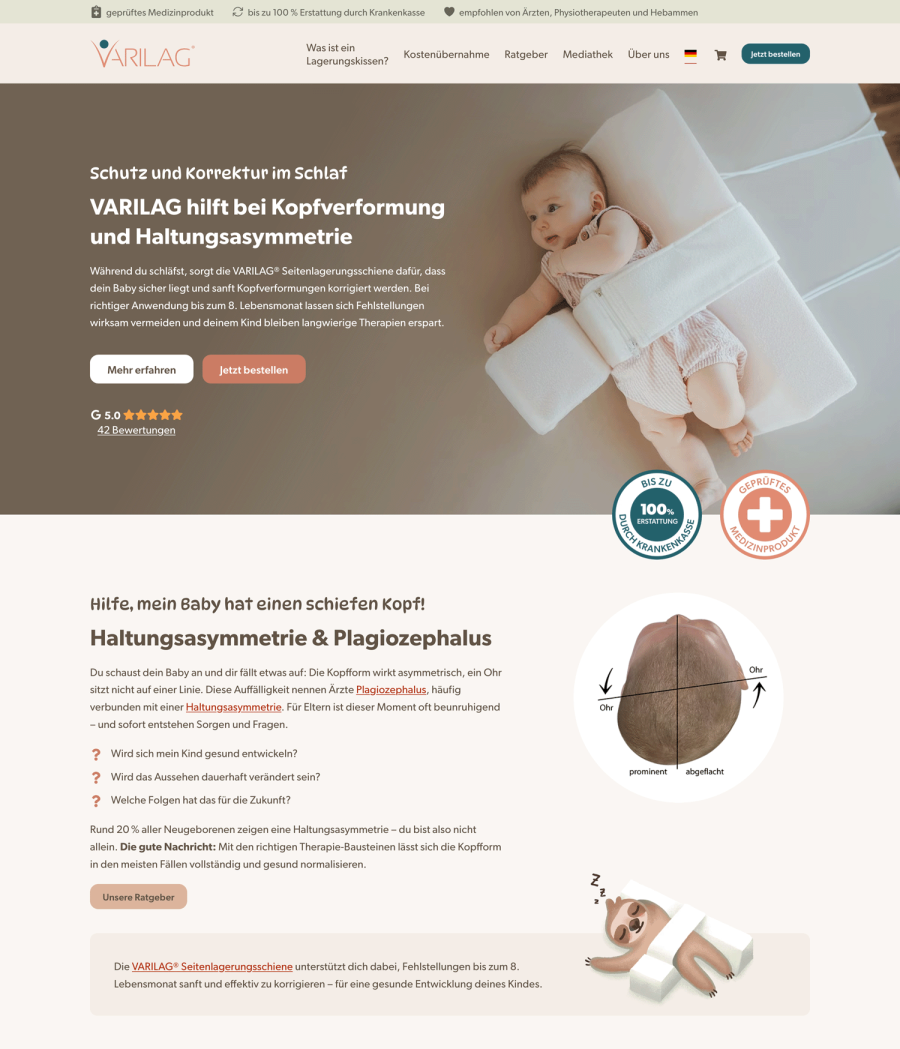 Webseite VARILAG