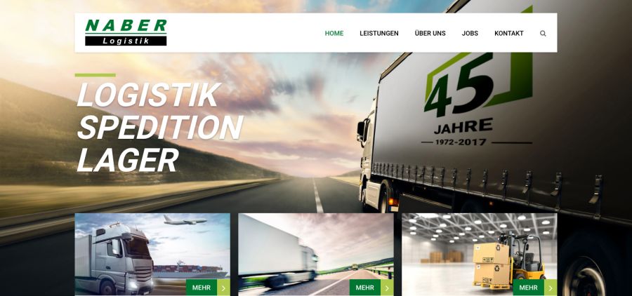 Webseite Naber Logistik