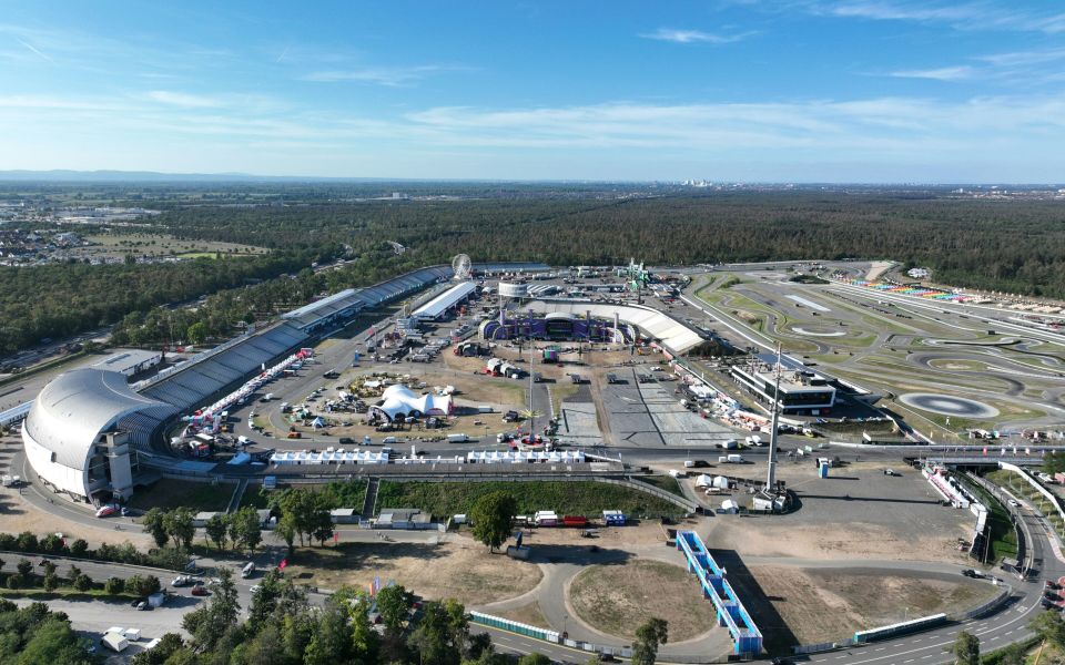Die berühmte Formel-1 Strecke, der Hockenheimring