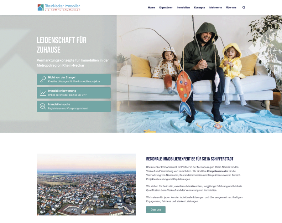 Webseite RheinNeckar Immobilien