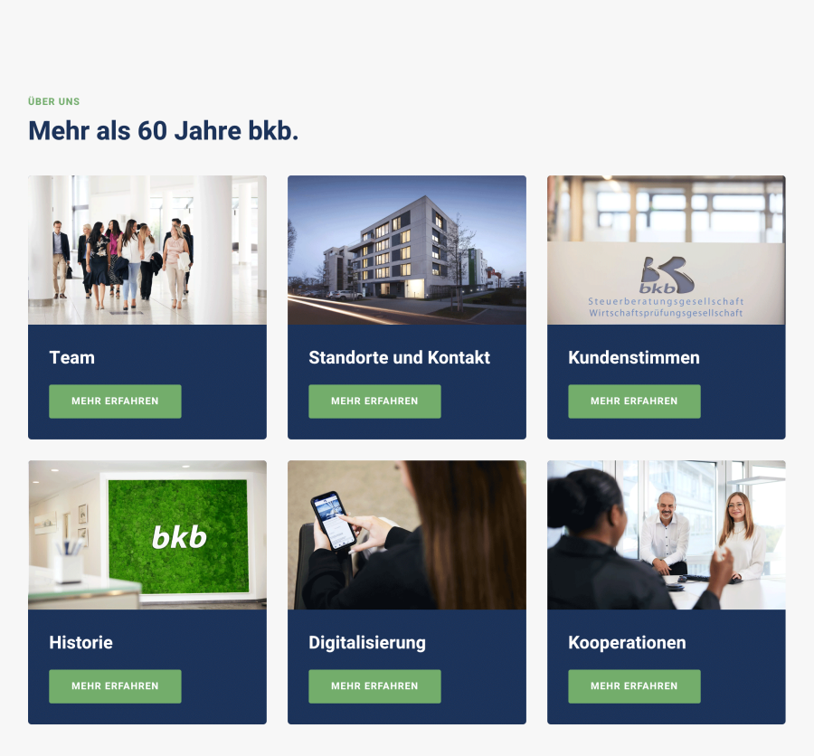 Webseite bkb GmbH