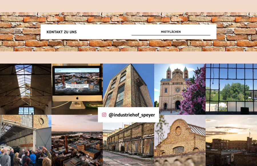 Webseite Industriehof Speyer