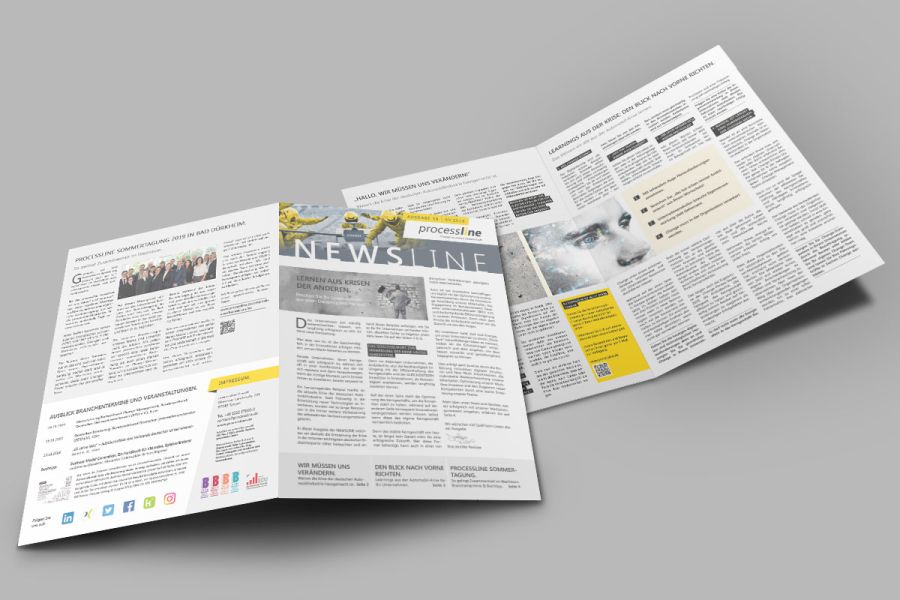 Print für Processline Kundenzeitschrift