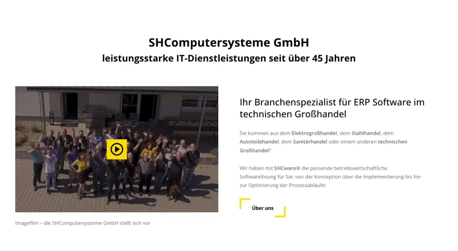 Webseite SH Computersysteme