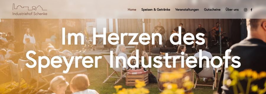 Webseite Industriehof Schenke