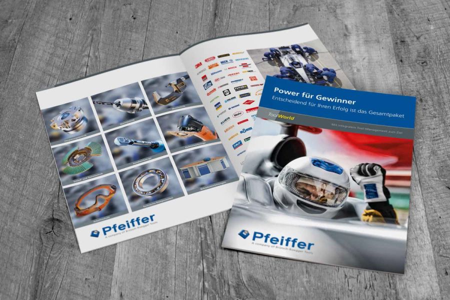 Print für Pfeiffer Imagebroschüre