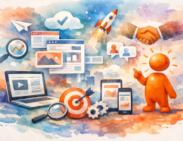 Blog Beitragsbild zu: 10 beste B2B Website Elemente