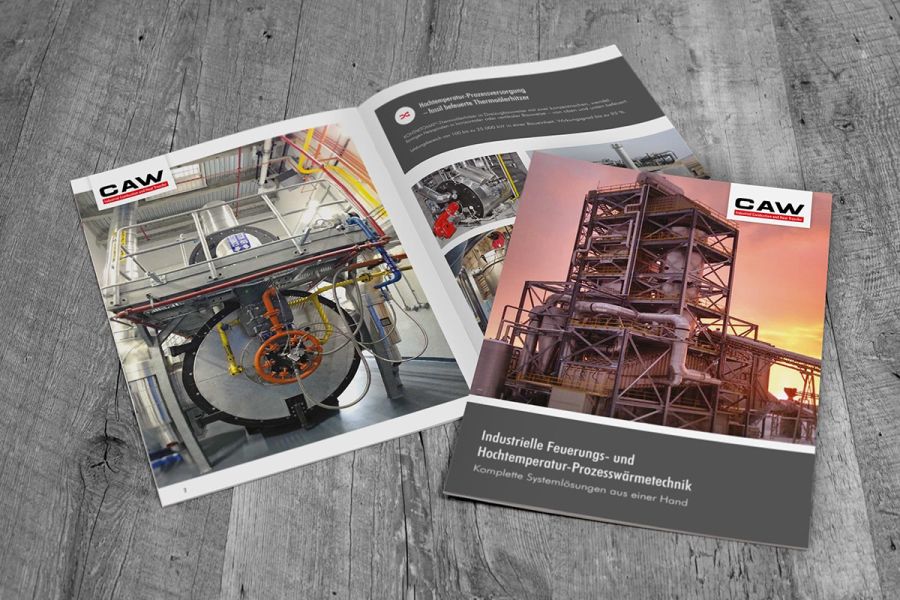 Print für CAW Firmenbroschüre