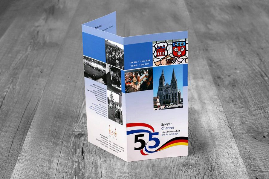 Print für Jubiläumsflyer Stadt Speyer
