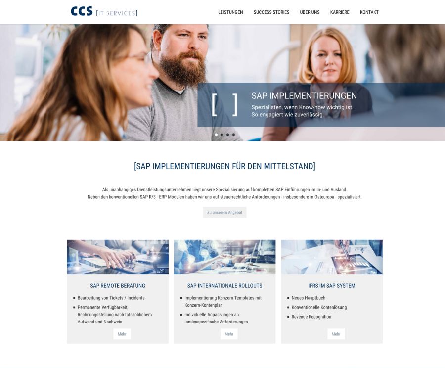 Webseite CCS IT Services