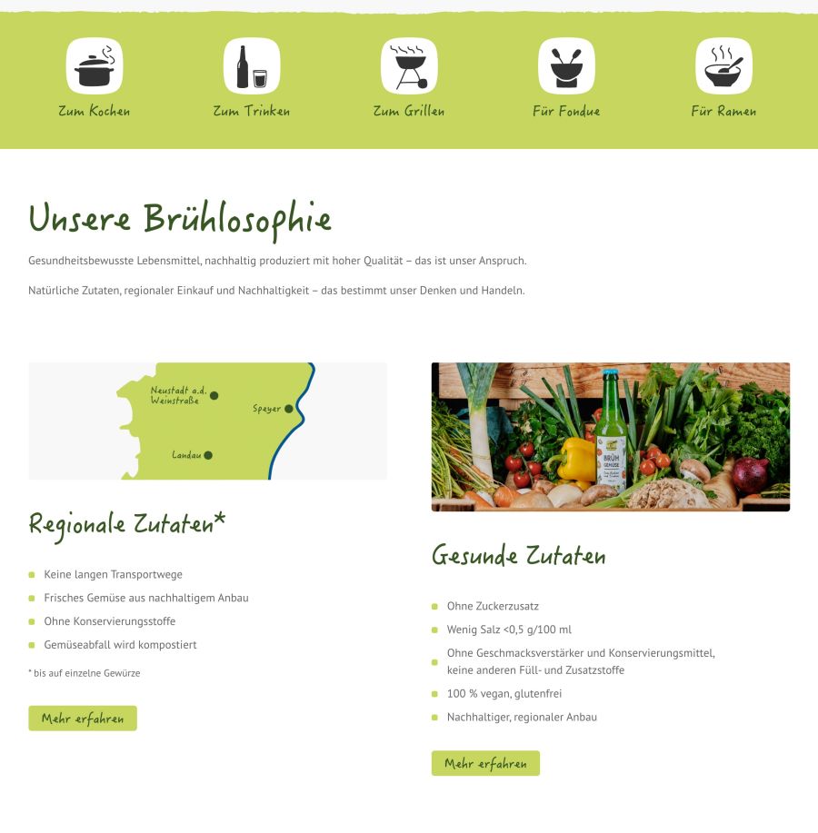 Webseite Foodwater