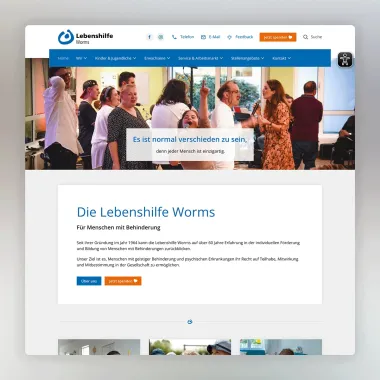 Webseite Lebenshilfe Worms