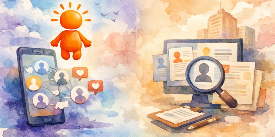 Blog Beitragsbild zu: Social Recruiting vs Jobportal im Vergleich