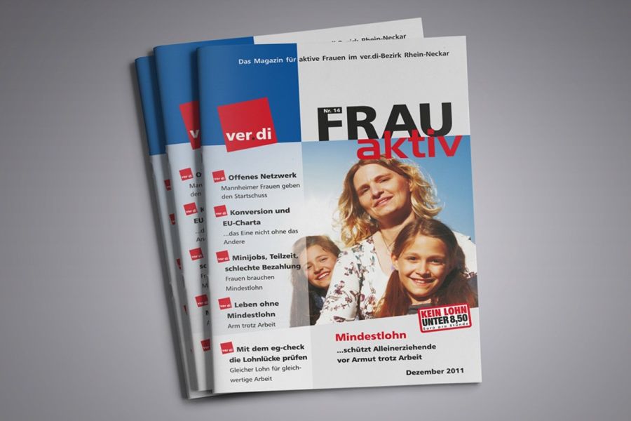Print für Verdi Mitgliedermagazin
