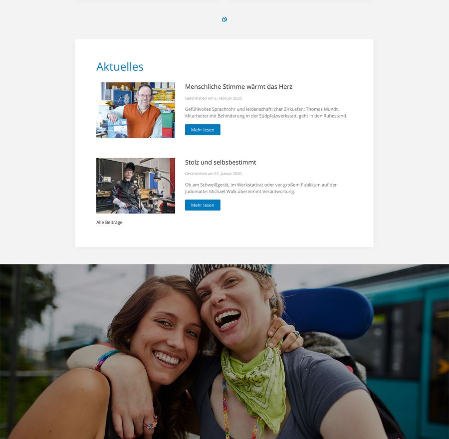 Webseite Lebenshilfe Südliche Weinstraße