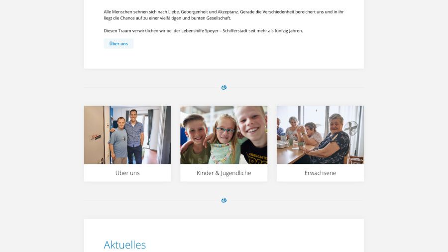 Webseite Lebenshilfe Speyer Schifferstadt