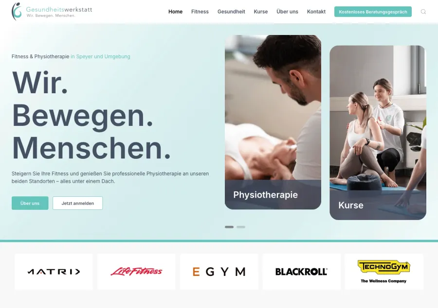 Webseite Gesundheitswerkstatt