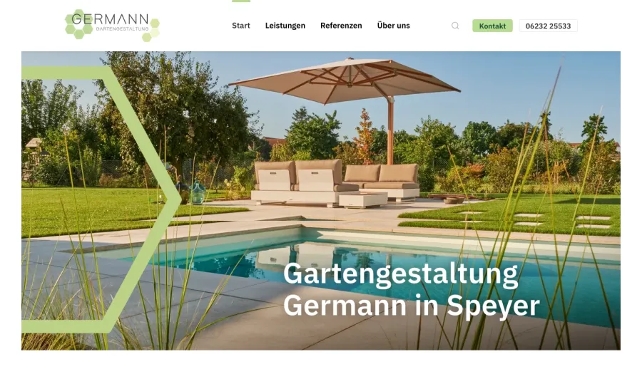 Webseite Gartengestaltung Germann