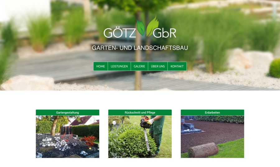 Webseite Götz Garten- und Landschaftsbau