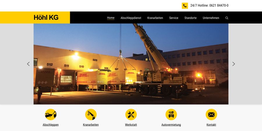 Webseite Höhl KG Fahrzeugdienst