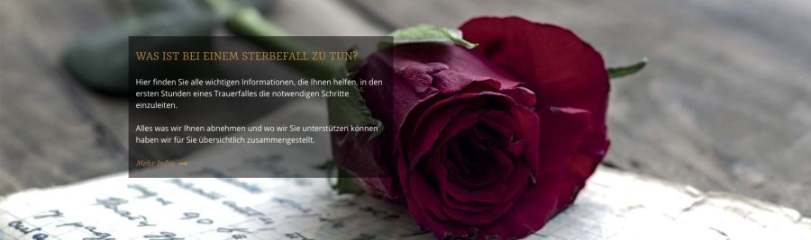 Webseite Bestattungen Zerf