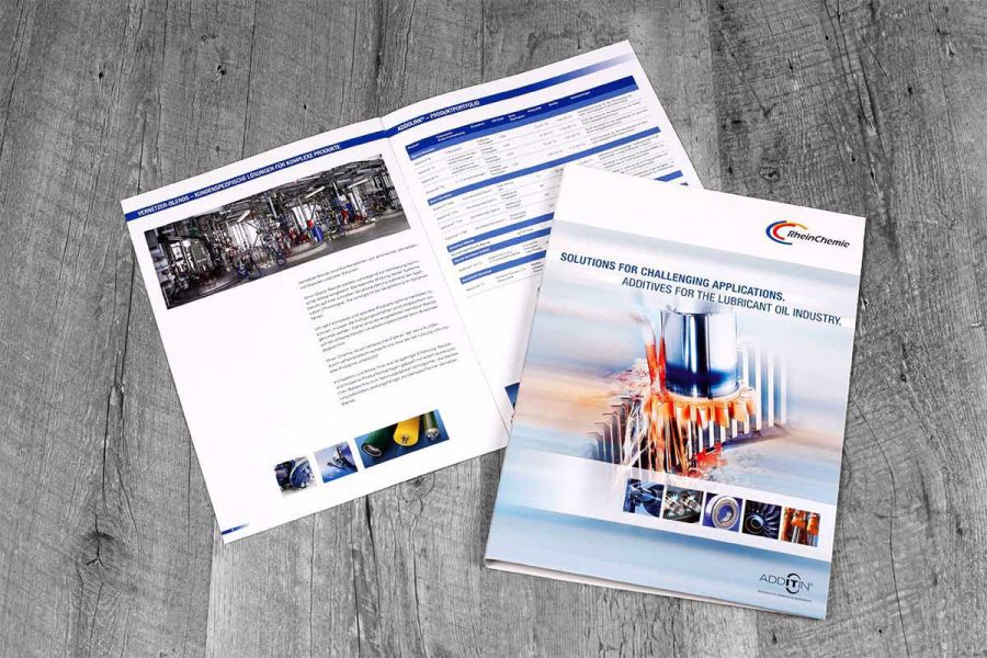 Print für Rhein Chemie Vertriebsmappe