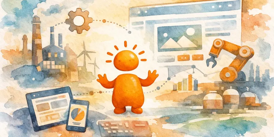 Blog Beitragsbild zu: Webdesign für industrielle Dienstleister