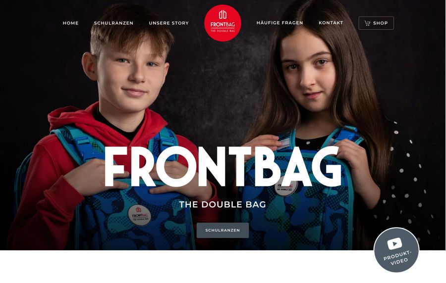 Webseite Frontbag