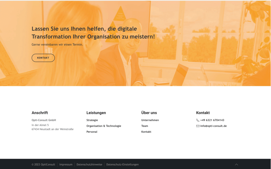 Webseite Opti-Consult